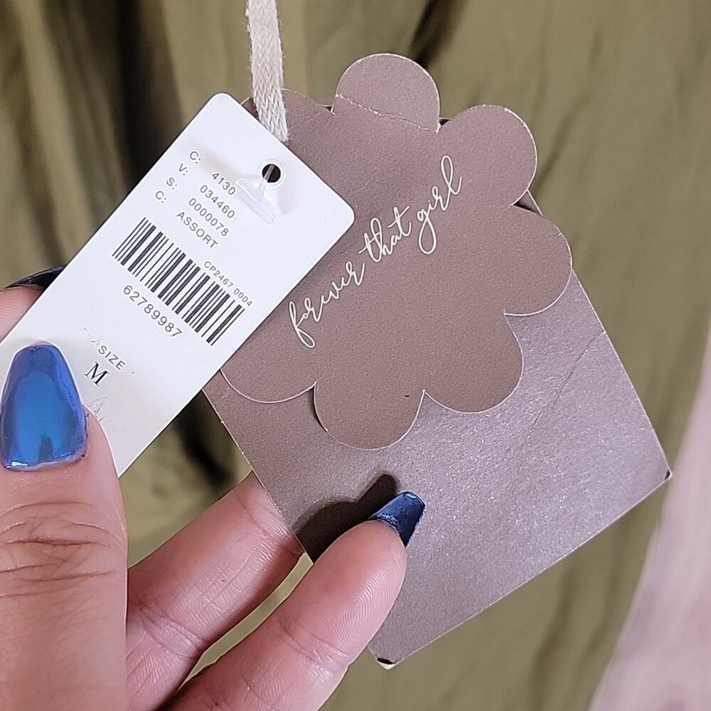 NWT Forever That Girl Anthropologie Tie Front Midi Dress Sage Green Sz M - Picture 7 of 9